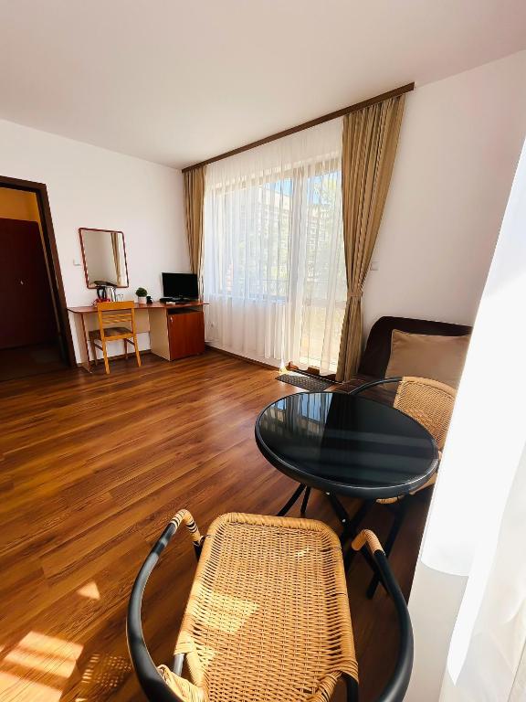 Posezení v ubytování Family Hotel Helios