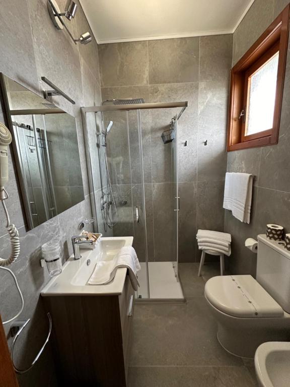 Koupelna v ubytování Hotel Moreri