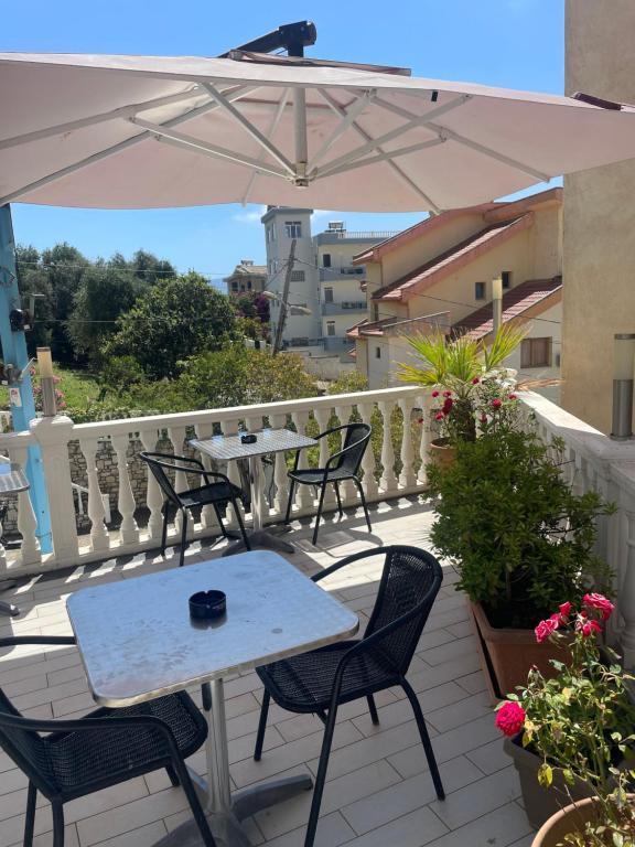 Balkón nebo terasa v ubytování Hotel Aurora