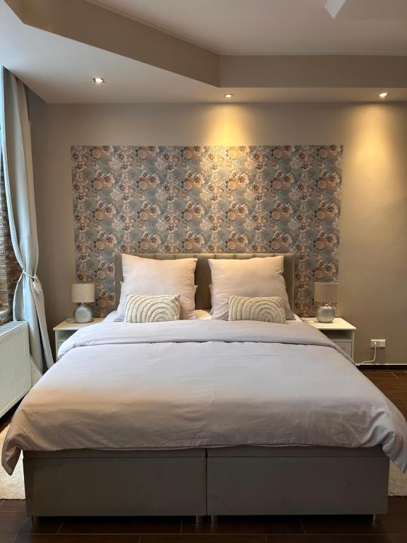 Ένα ή περισσότερα κρεβάτια σε δωμάτιο στο Schlachte-Studio No4