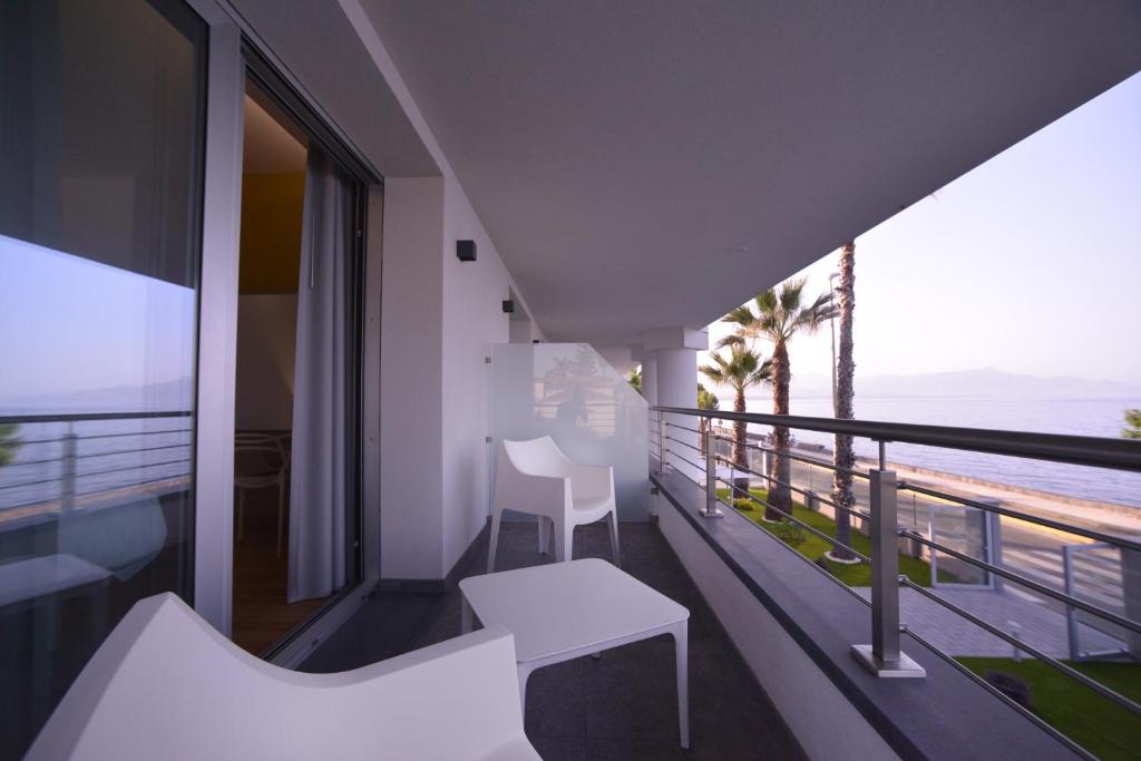Balkón nebo terasa v ubytování Santantonioresort