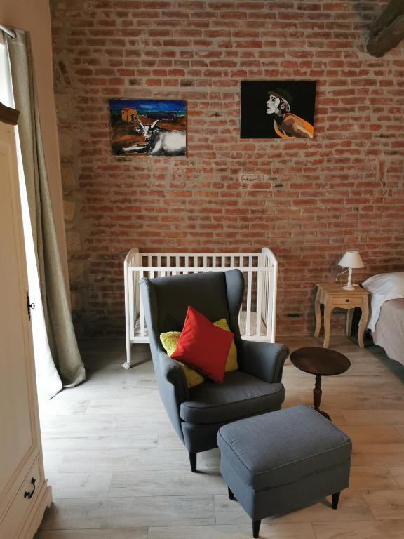 Agriturismo Airale - Tweepersoonskamer Met Uitzicht Op De Tuin