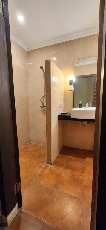 Koupelna v ubytování Dalia Budget Hotel