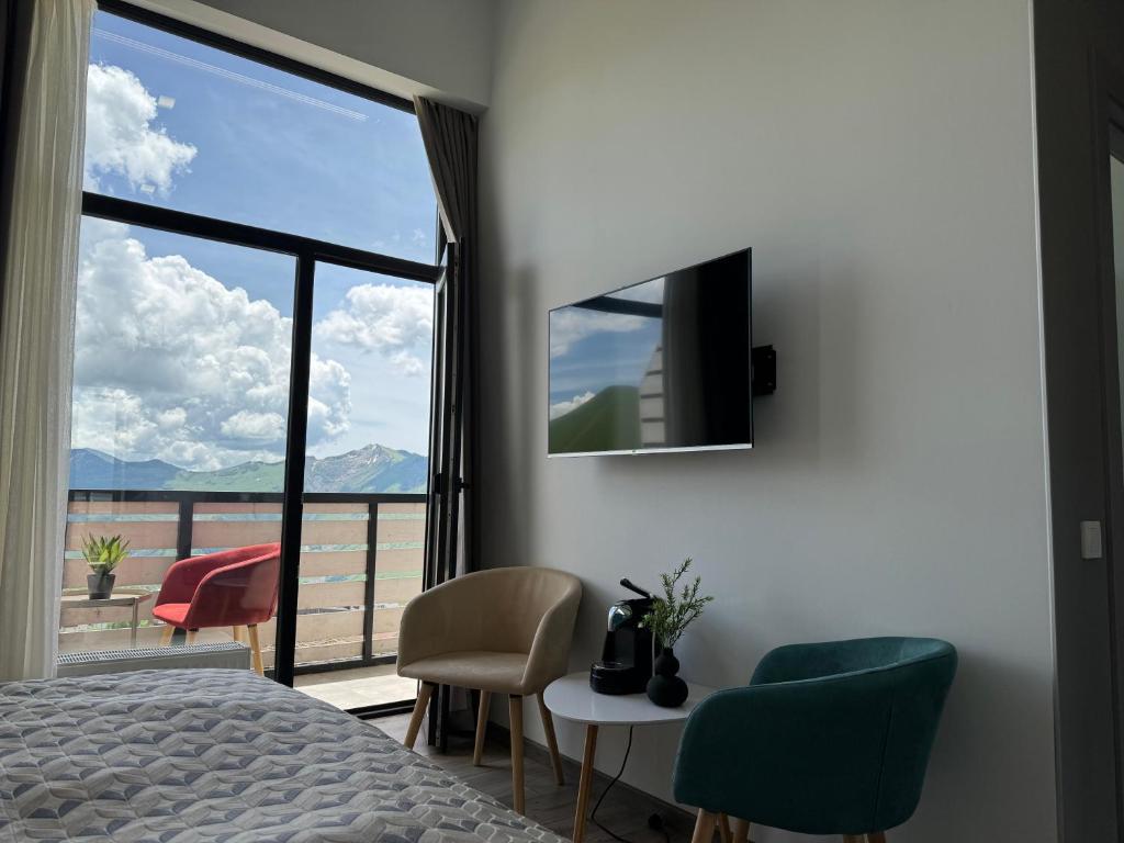 TV a/nebo společenská místnost v ubytování Gogi Resort