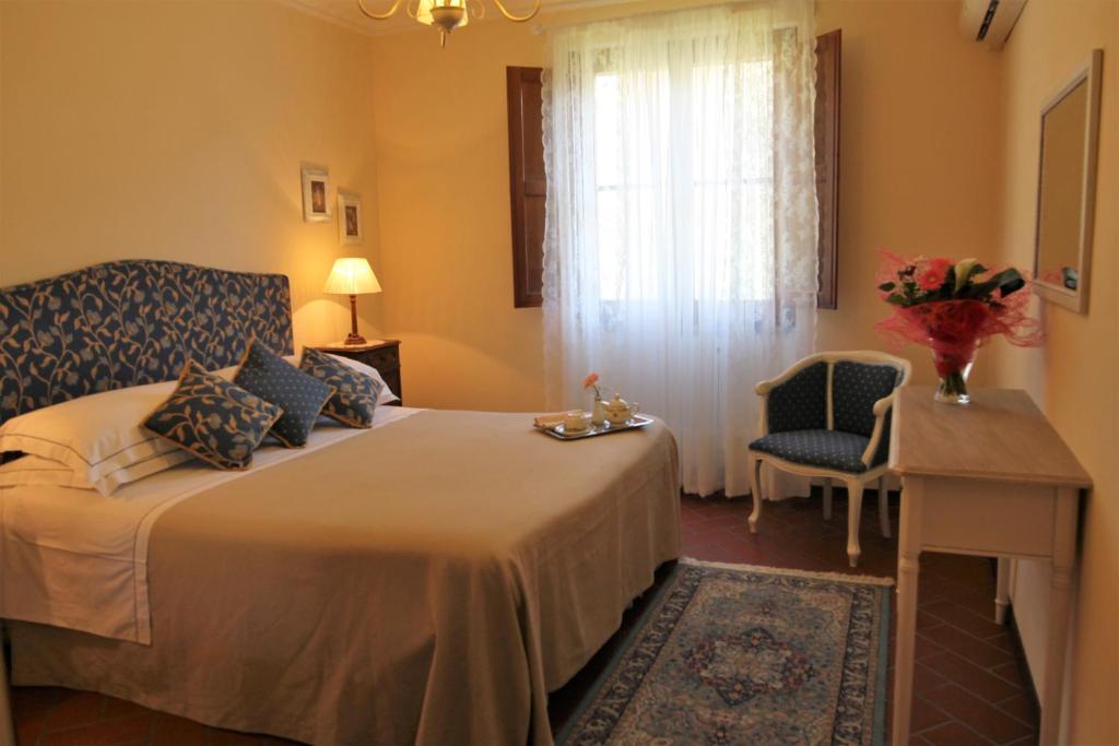 Postel nebo postele na pokoji v ubytování Agriturismo Poggio de Papi