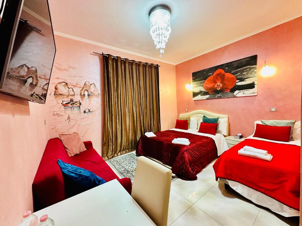 Postel nebo postele na pokoji v ubytování Rome Innitaly Affittacamere o GuestHouse
