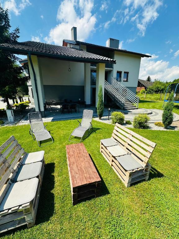 Zahrada ubytování Willa Czajki