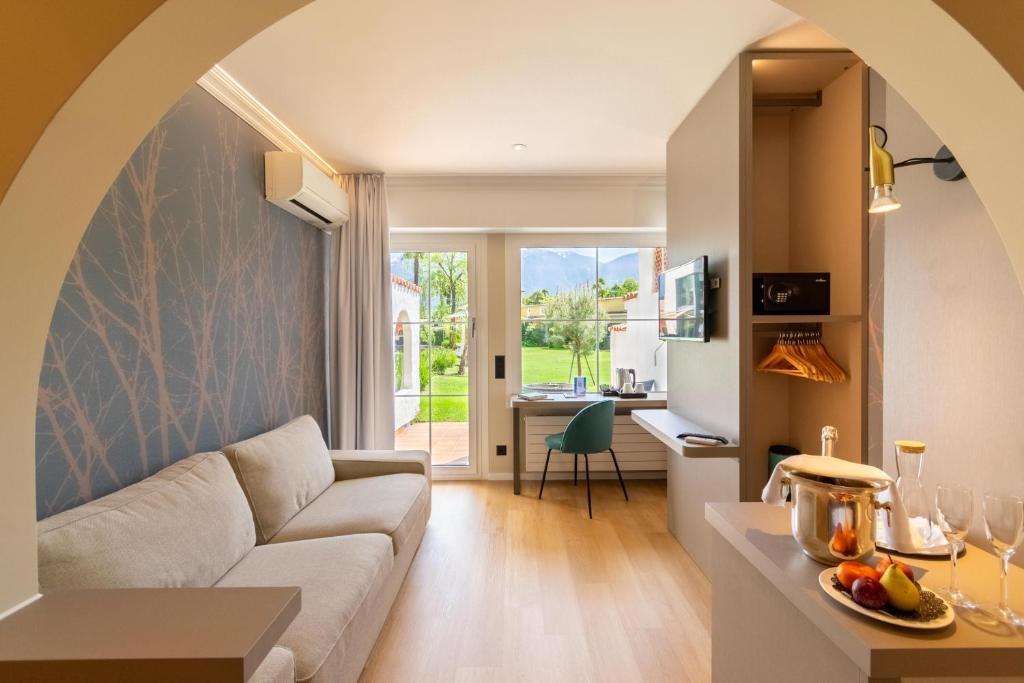 Posezení v ubytování Albergo Losone