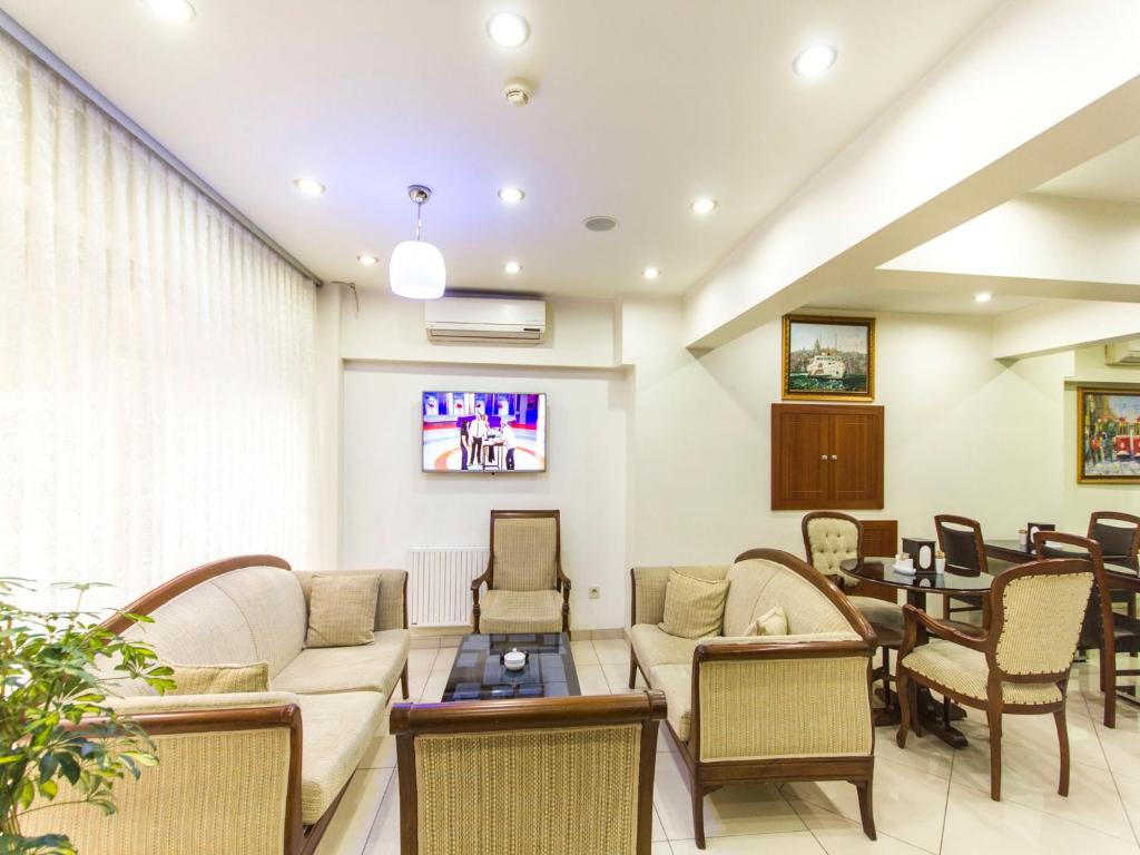 Posezení v ubytování Mint Residence Taksim