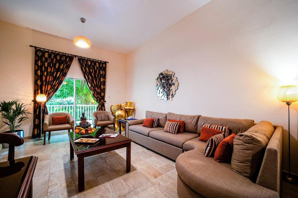 Area soggiorno di Umm Al Quwain Beach Hotel