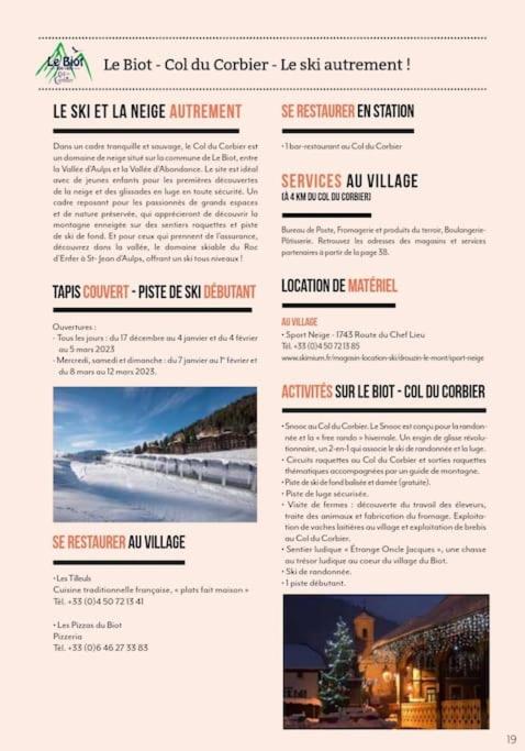 Fotografie z fotogalerie ubytování Appartement Portes du Soleil à Le Biot avec ménage et WIFI inclus v destinaci Le Biot