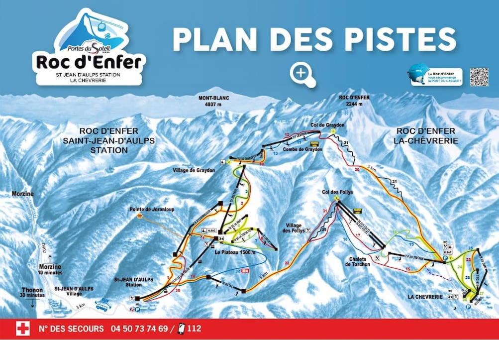 Fotografie z fotogalerie ubytování Appartement Portes du Soleil à Le Biot avec ménage et WIFI inclus v destinaci Le Biot