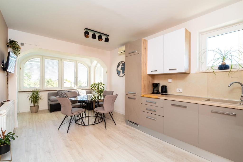 Kuchyň nebo kuchyňský kout v ubytování Apartment Meri