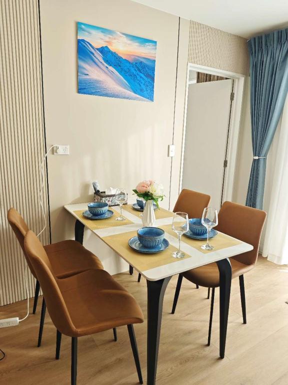 Posezení v ubytování Sunshine Suites