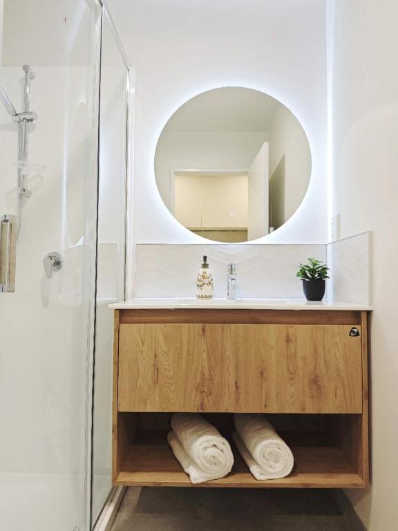 Koupelna v ubytování Sunshine Suites