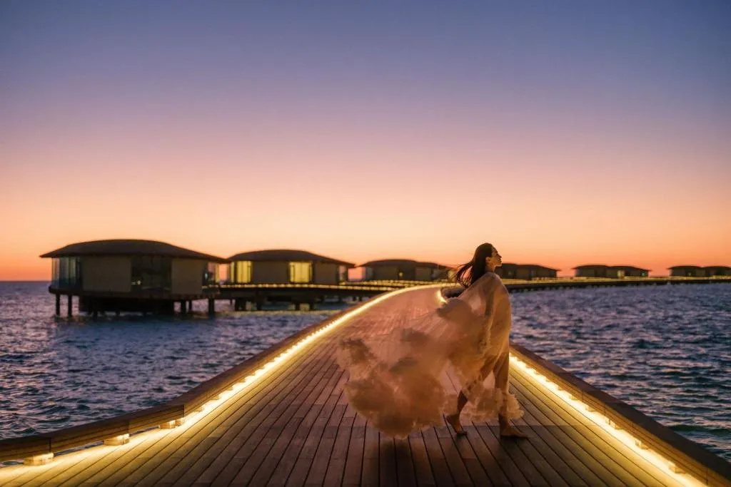 One-Bedroom Sunset Coral Villa with Overwater View