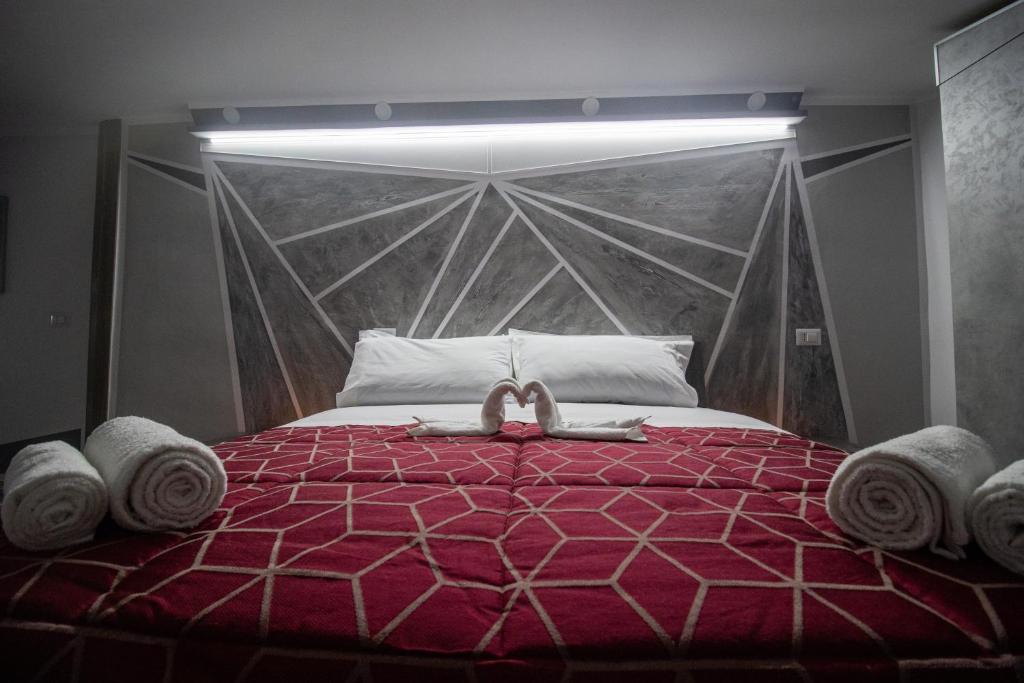 Postel nebo postele na pokoji v ubytování Scatto61