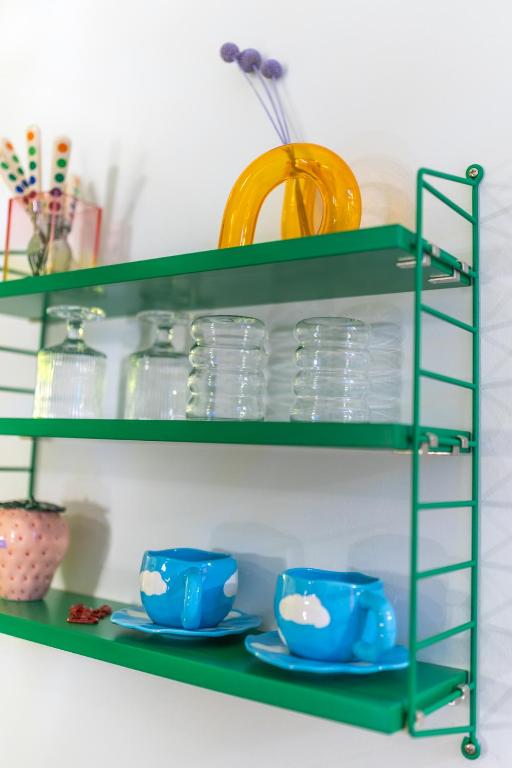 RetroPop Design Apartment , Designerzimmer für je 2 Personen, Top Lage, WIFI - Resim 20