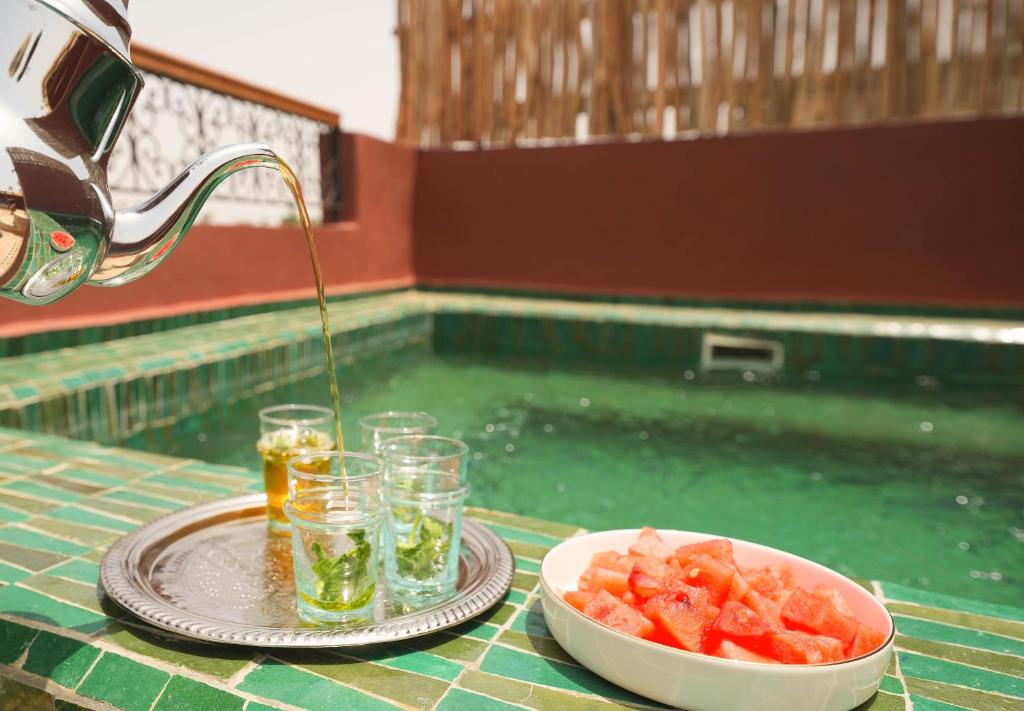 Jídlo v vily nebo okolí