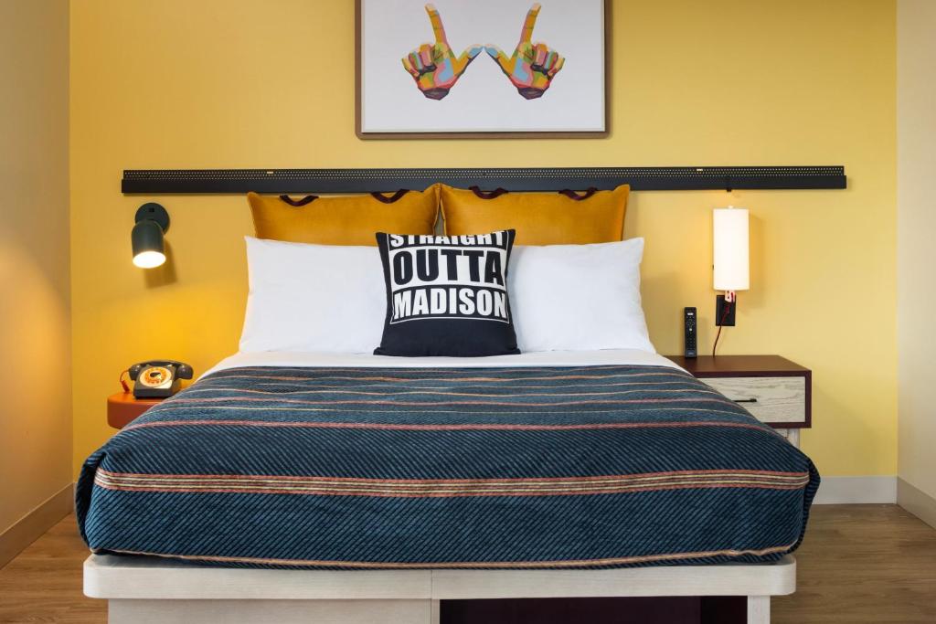 Moxy Madison Downtown - Quarto Queen Com 2 Camas Queen-size