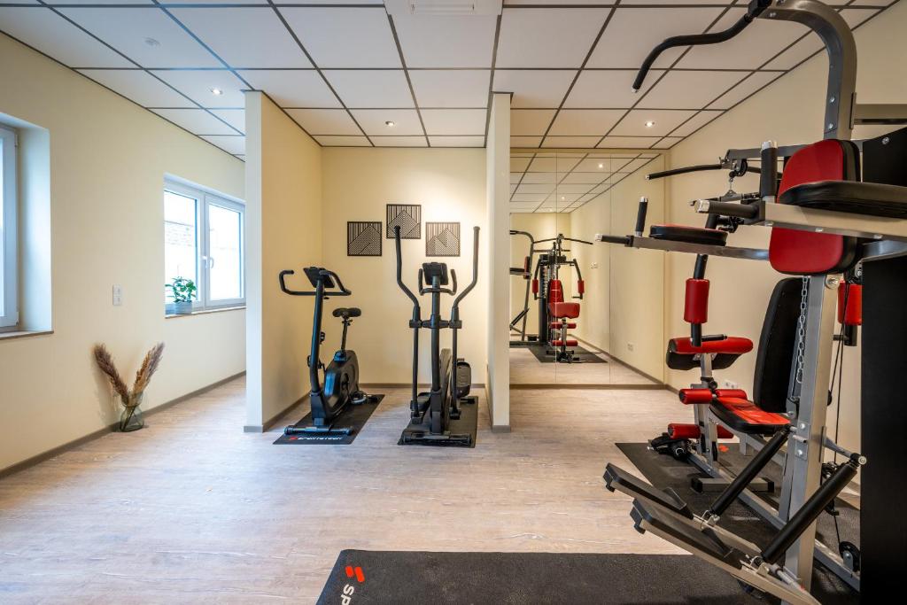 Fitness centrum a/nebo fitness zařízení v ubytování Apart Hotel Lang
