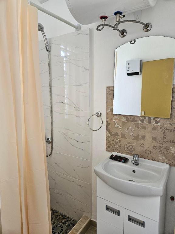 Koupelna v ubytování Apartmany Detvanka