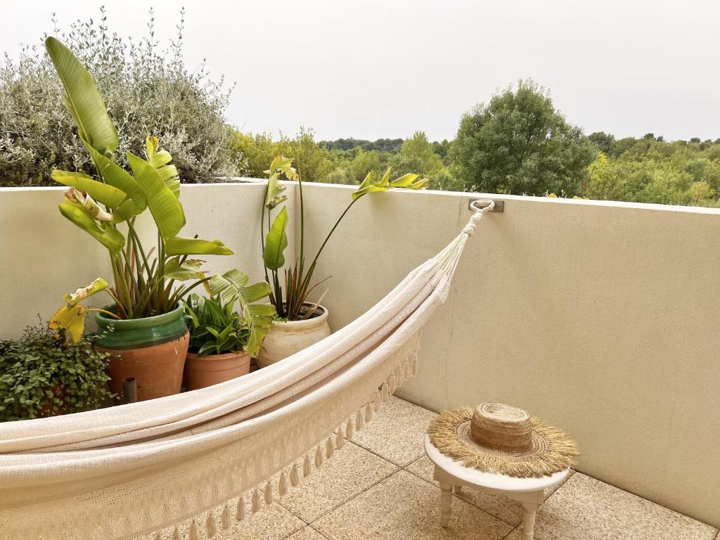 Balkón alebo terasa v ubytovaní Joli T2 Ensoleillé & Calme - Terrasse vue sur Parc