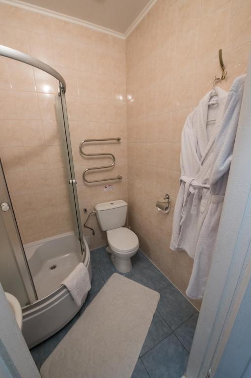 Koupelna v ubytování Hotel LaMa 2
