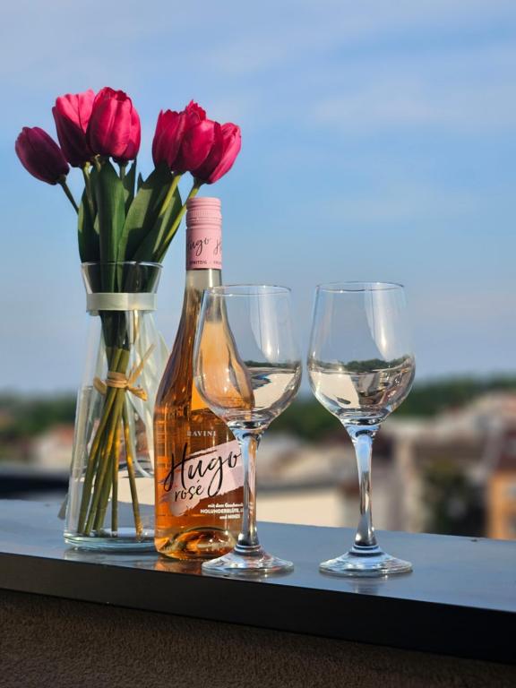 Nápoje v ubytování Apartman Sky