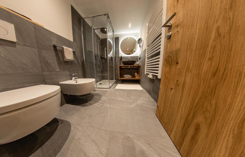 Koupelna v ubytování Hotel Gruber