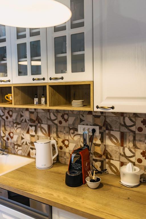 Kuchyň nebo kuchyňský kout v ubytování Kula Apartman - Neretva River
