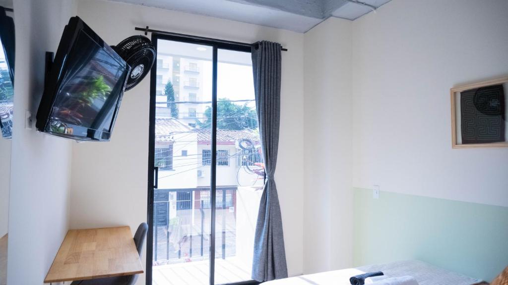 TV a/nebo společenská místnost v ubytování Selva House