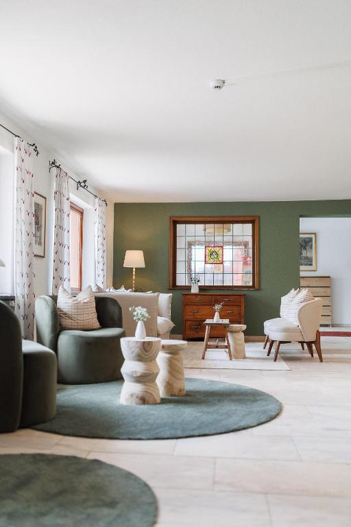 Posezení v ubytování Boutiquehotel Ochsen