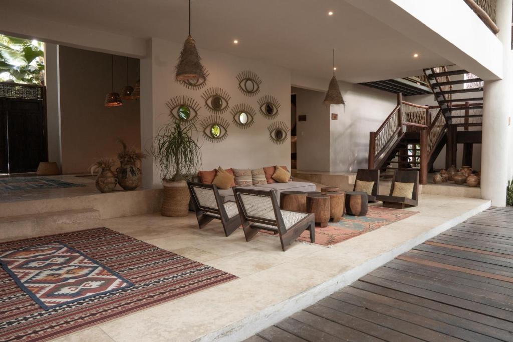 Posezení v ubytování Hotel Casa Hormiga