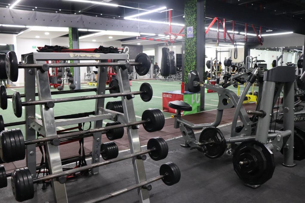 Fitness centrum a/nebo fitness zařízení v ubytování Grand Hotel&Casino Vía Dorada
