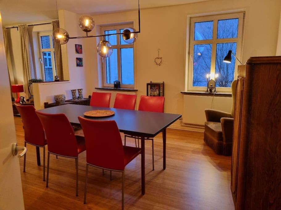 Posezení v ubytování Pæn central lejlighed med gratis parkering