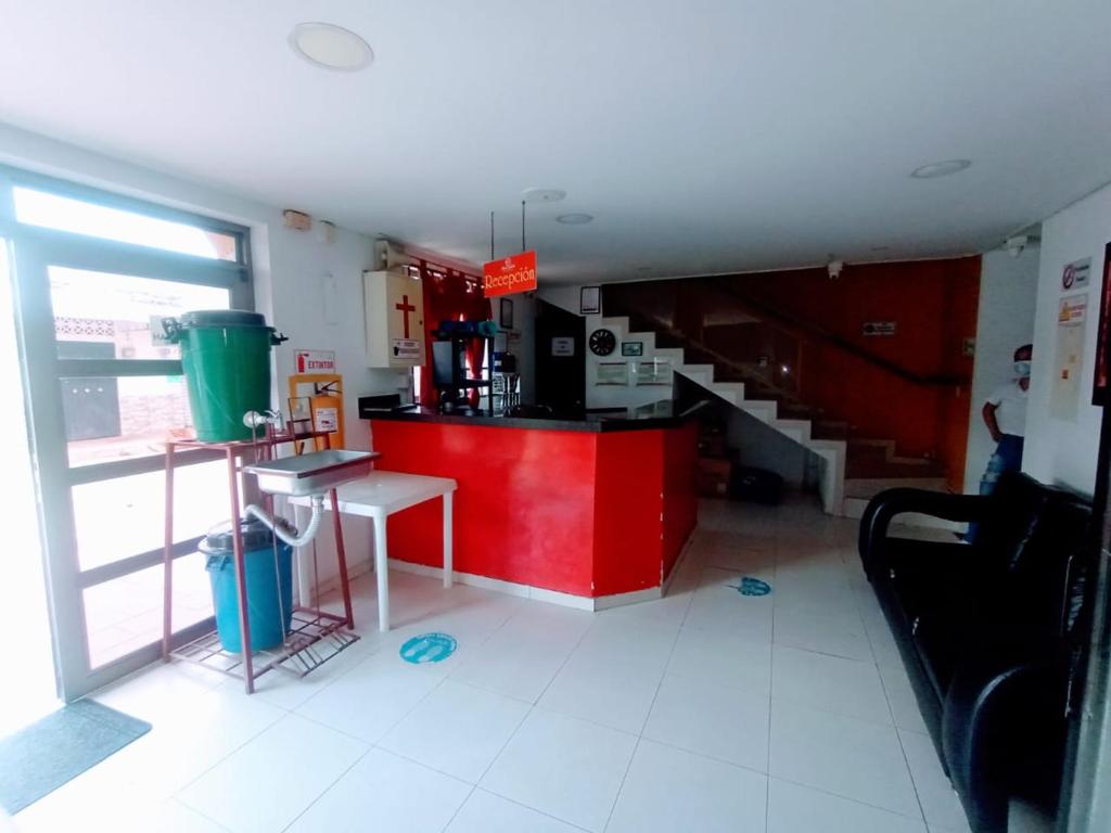 Kuchyň nebo kuchyňský kout v ubytování Hotel Jahdai Curumani