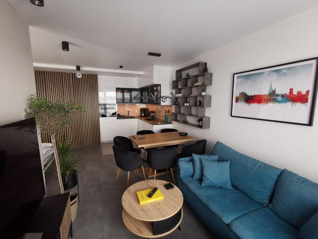 Posedenie v ubytovaní Smart Apartament Grunwaldzka 240
