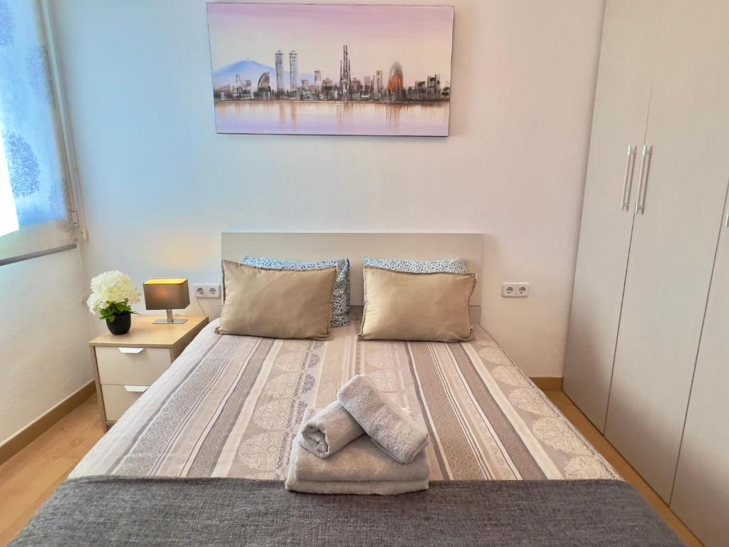 Postel nebo postele na pokoji v ubytování Nova Mar Bella Apartment