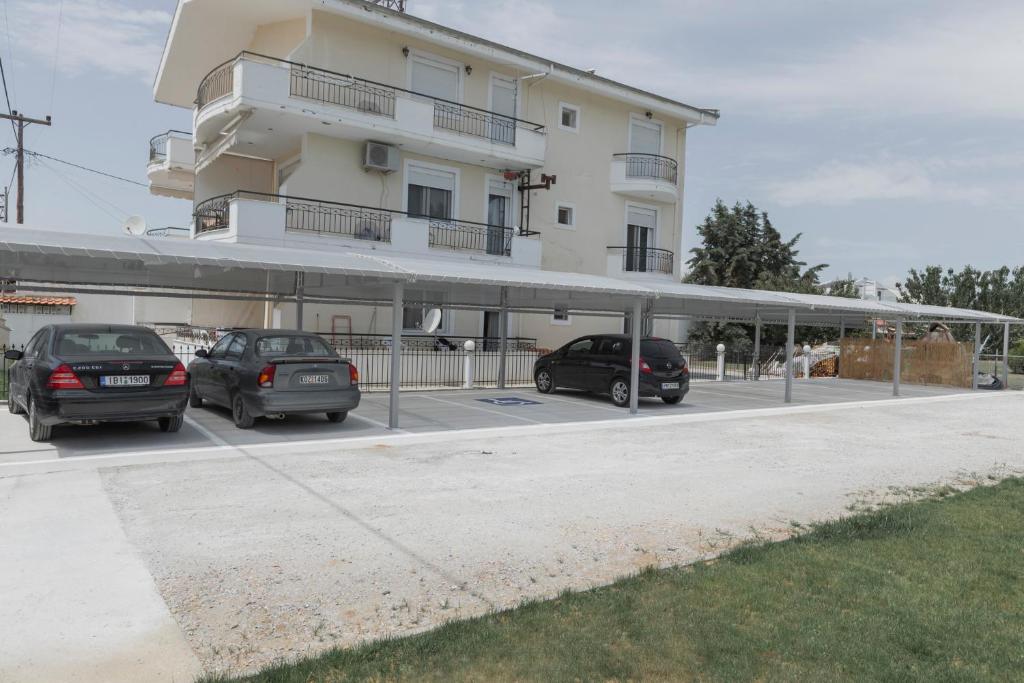 Budova, kde se aparthotel nachází