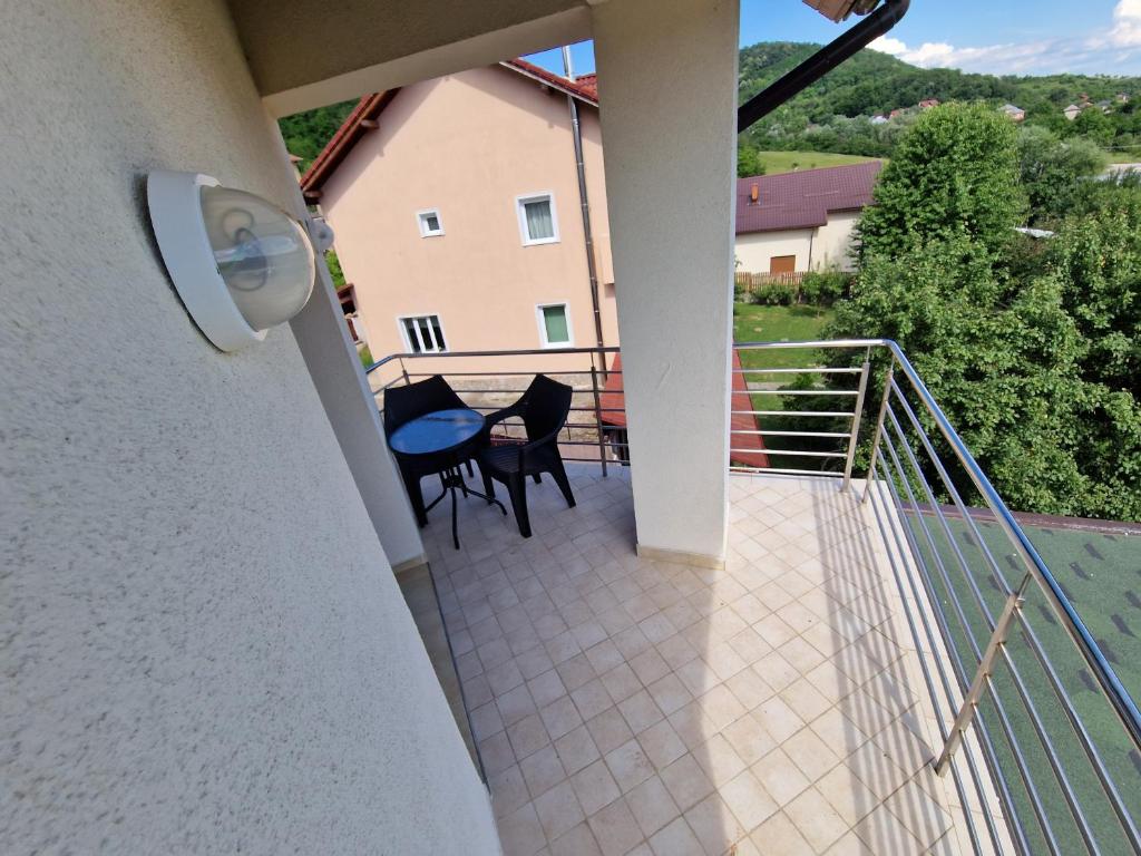 Balkón nebo terasa v ubytování Vila Alexandru