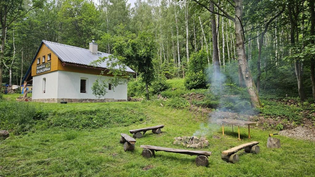 Zahrada ubytování Chajdaloupka