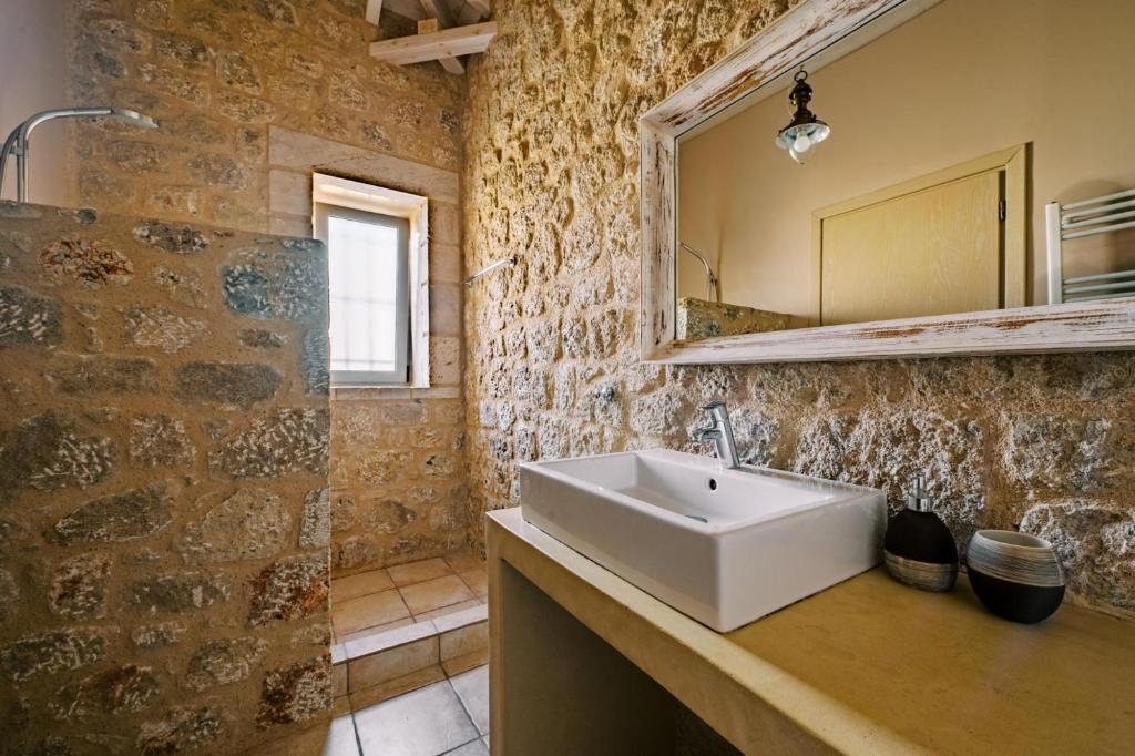 Koupelna v ubytování Riglia Villas