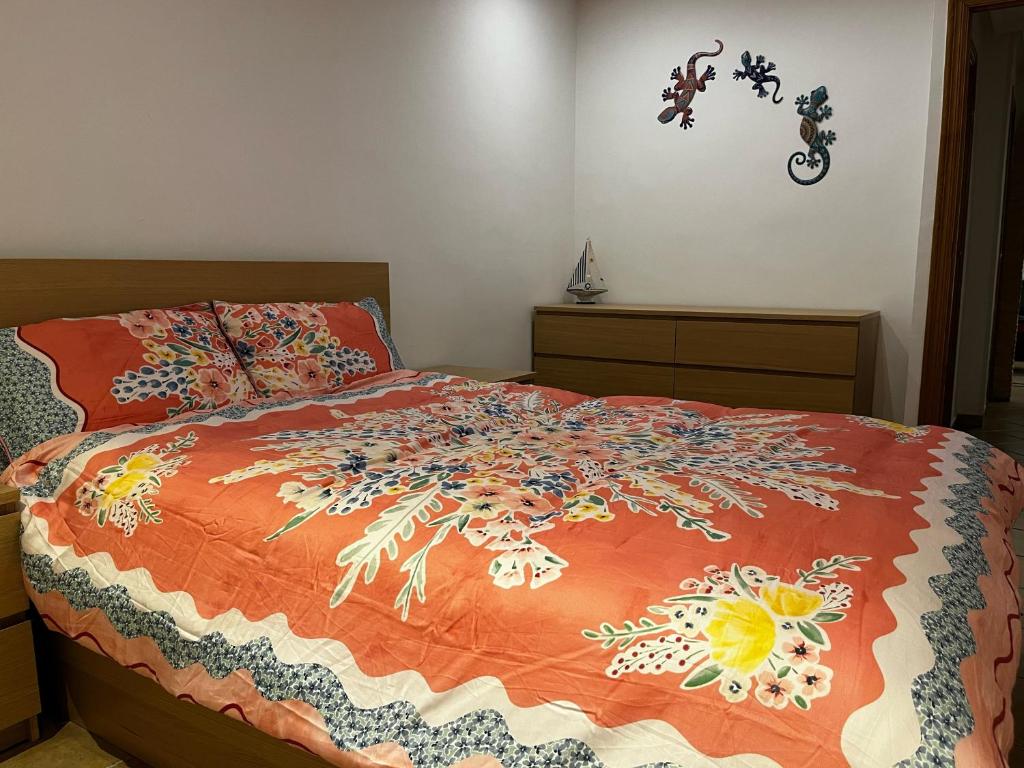 Ένα ή περισσότερα κρεβάτια σε δωμάτιο στο Apartament Layla La Mata