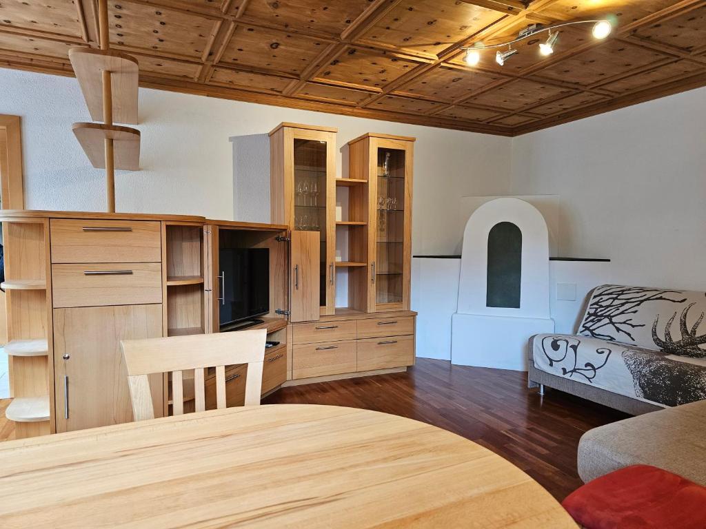 Posezení v ubytování Alpenblick Lodge Tscholl