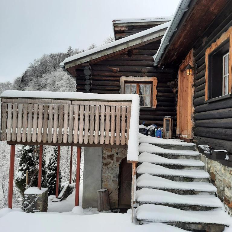 Blockhaus Birentobel v zimě