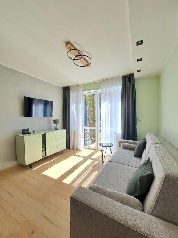 Μια τηλεόραση ή/και κέντρο ψυχαγωγίας στο Apartament Fala 2 Pobierowo