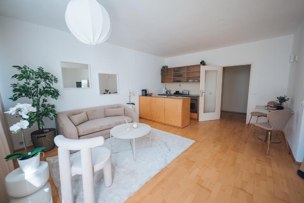 Kuchyň nebo kuchyňský kout v ubytování Bezauberndes Studio mit privatem Garten