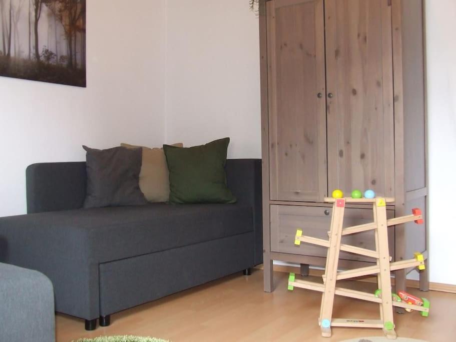 Posezení v ubytování Ferienwohnung Birkenwäldchen