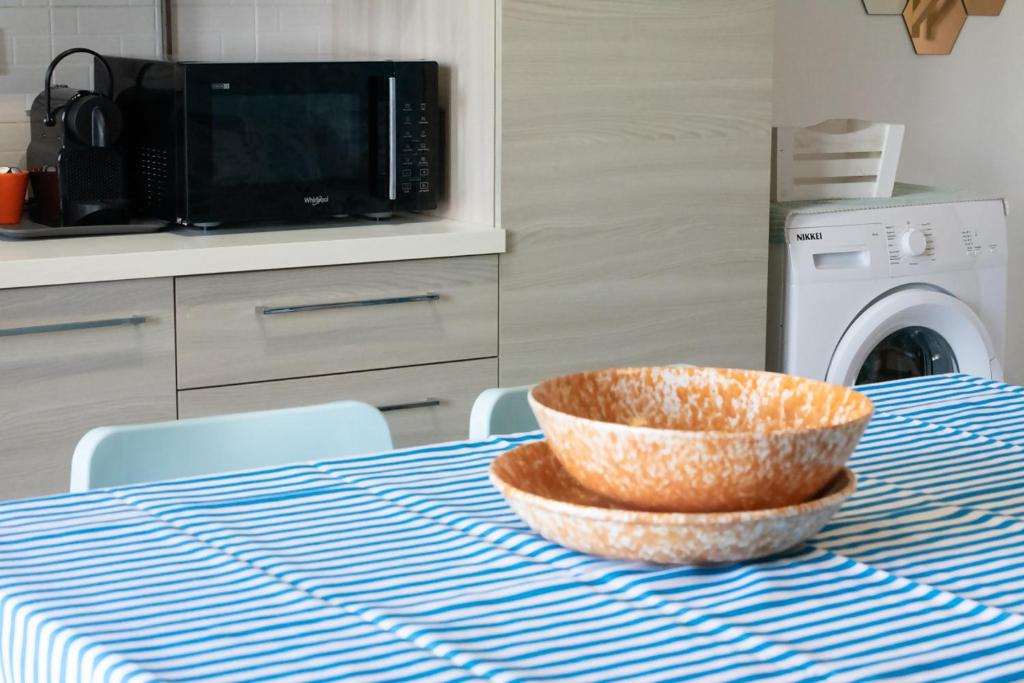 Kuchyň nebo kuchyňský kout v ubytování Azzurro lido adriano vista mare